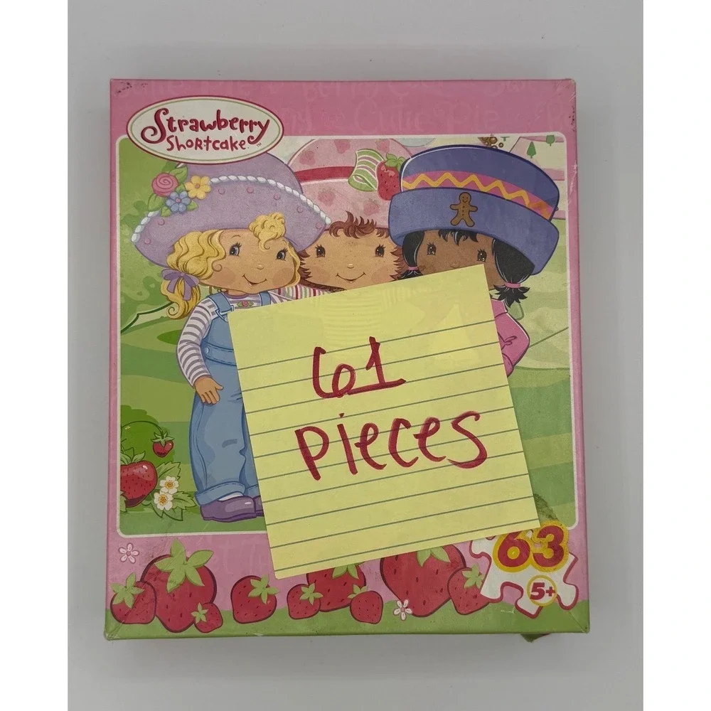 Strawberry Shortcake 63 Piece Jigsaw Puzzle Friends Angel Cake Orange Blossom 5+